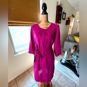 Boden linen pink dress size 12